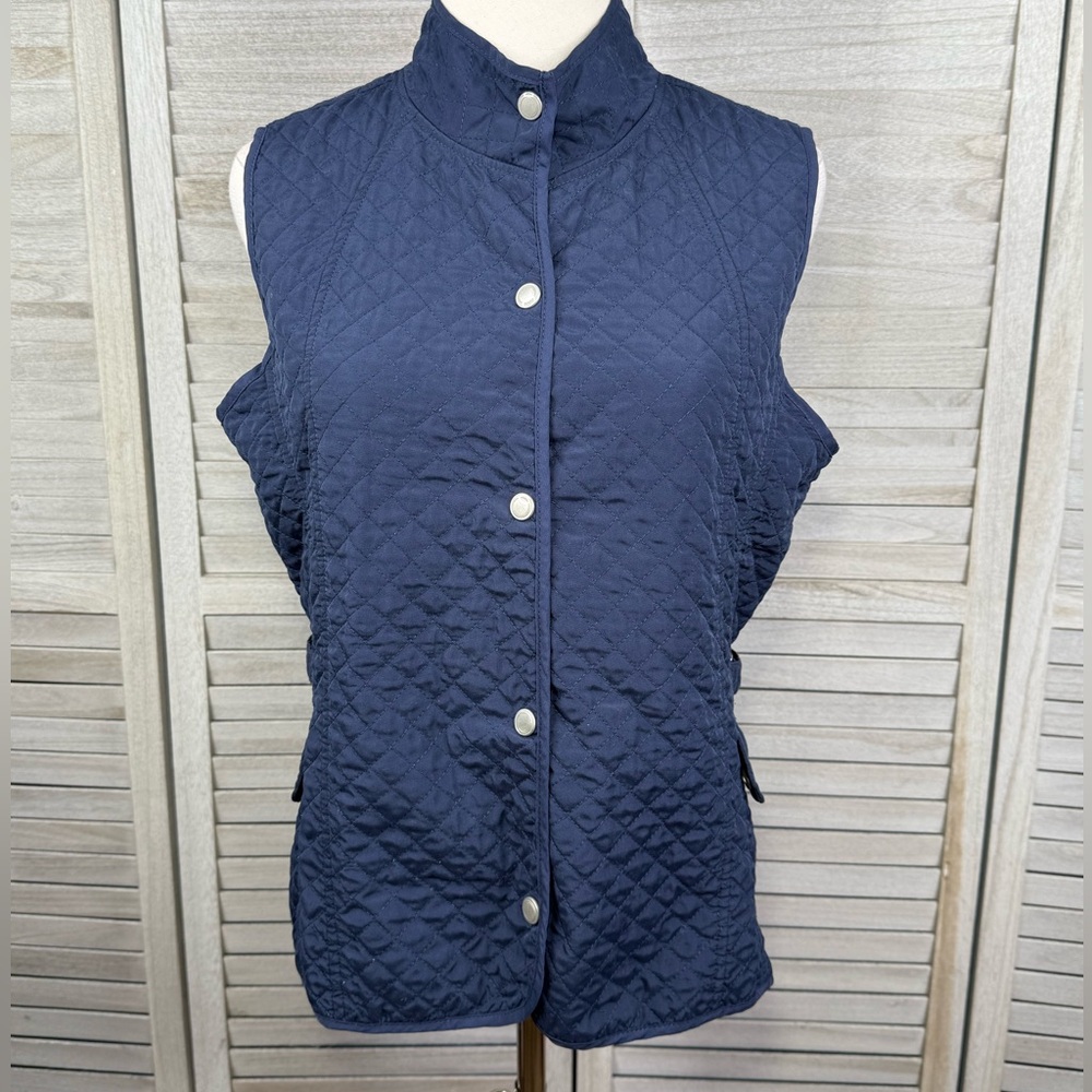 MIFRESIA Women's Quilted Vest Navy-Medium